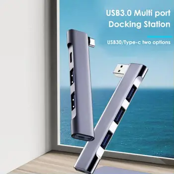 4 В 1 USB-C HUB Универсален USB 3.0 Докинг Станция За Зареждане PD Високоскоростен Сплитер OTG Адаптер За Преносими КОМПЮТРИ, Компютърни Аксесоари