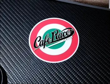 Концентрични кръгове Етикети Cafe Racer Italia Светлоотразителни стикери на мотоциклет шлем Стикер за мотокрос за мотоциклет автомобил