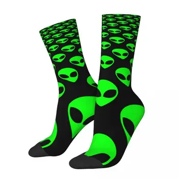 Чорапи Орди Извънземни НЛО Мъжки Дамски Модни Чорапи с високо Качество Пролет Лято Есен Зима Чорапи със средна Дължина, в подарък